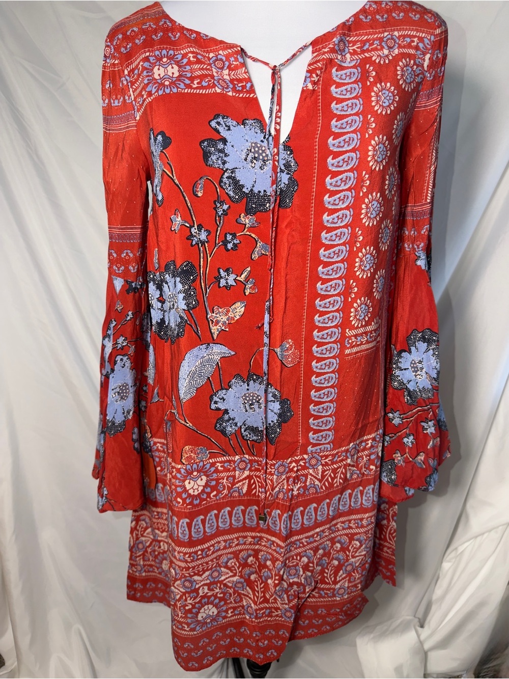 Belled Silk Peasant Dress by Vanessa Virginia for Anthropologie